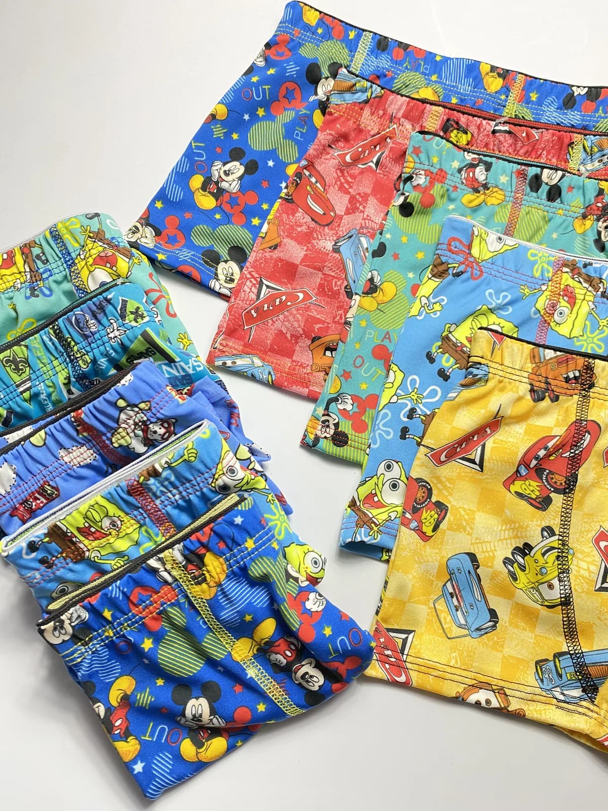 4560-Cueca boxer infantil personagem (KIT 5 UNIDADES)